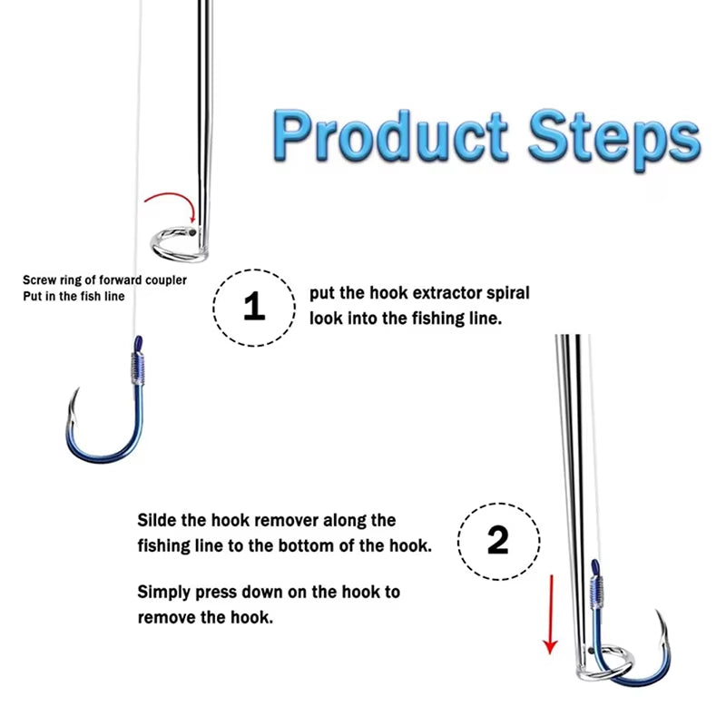 Stainless Steel Fishing Hook Remover Tools Fishing Hook Detacher Remover Portable Decoupling Device Fishing Tools Fishing Tackle