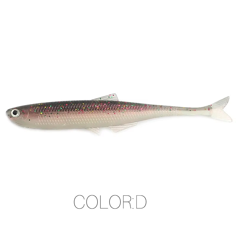 NEW  Leanness Shadteez 60Mm/80Mm Perch Bass Artificia Pike Zander Predator Fishing 3D Eyes Soft Lure Fishing Lures