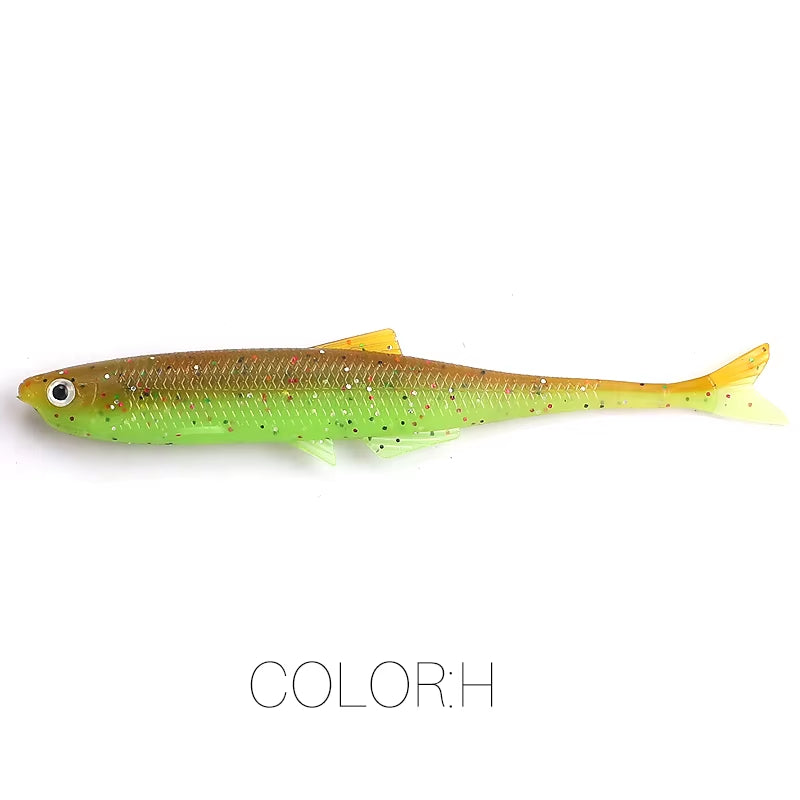 NEW  Leanness Shadteez 60Mm/80Mm Perch Bass Artificia Pike Zander Predator Fishing 3D Eyes Soft Lure Fishing Lures