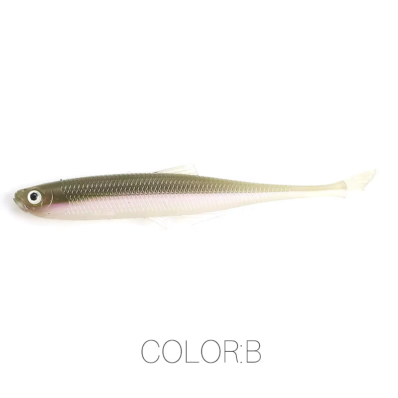 NEW  Leanness Shadteez 60Mm/80Mm Perch Bass Artificia Pike Zander Predator Fishing 3D Eyes Soft Lure Fishing Lures