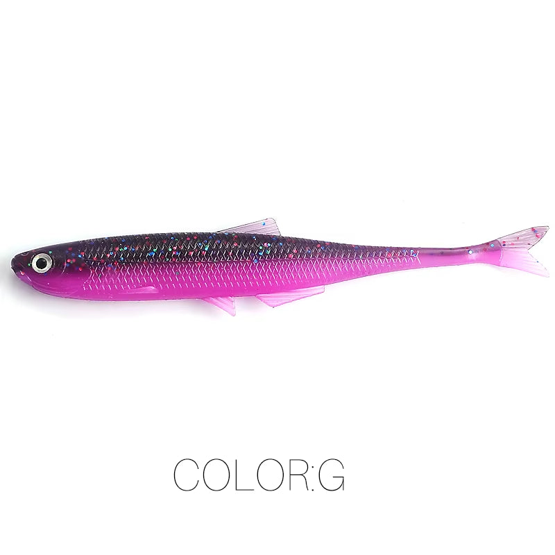 NEW  Leanness Shadteez 60Mm/80Mm Perch Bass Artificia Pike Zander Predator Fishing 3D Eyes Soft Lure Fishing Lures