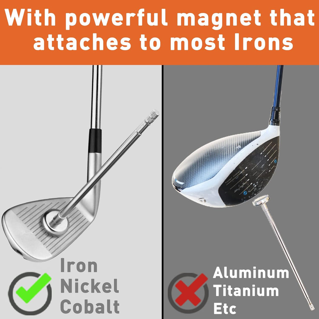 Golf Swing Trainer Aid, Golf Alignment Rods Golf Club Alignment Stick Corrector Help Visualize and Align Your Golf Shot Golf Alignment Aids
