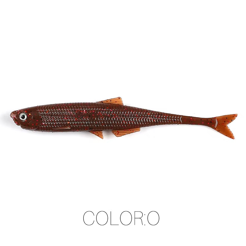 NEW  Leanness Shadteez 60Mm/80Mm Perch Bass Artificia Pike Zander Predator Fishing 3D Eyes Soft Lure Fishing Lures