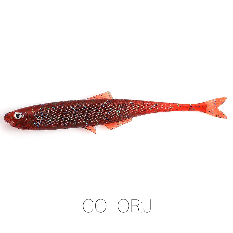 NEW  Leanness Shadteez 60Mm/80Mm Perch Bass Artificia Pike Zander Predator Fishing 3D Eyes Soft Lure Fishing Lures