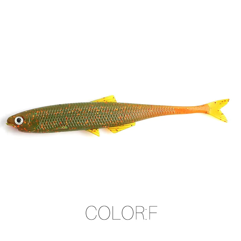 NEW  Leanness Shadteez 60Mm/80Mm Perch Bass Artificia Pike Zander Predator Fishing 3D Eyes Soft Lure Fishing Lures