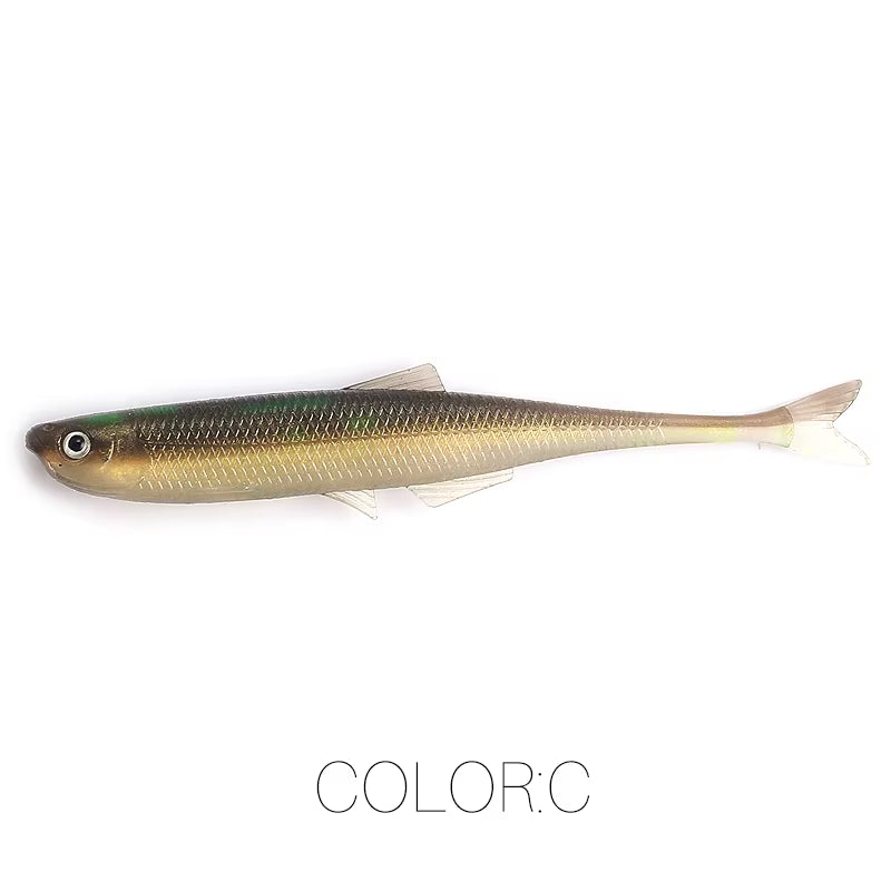 NEW  Leanness Shadteez 60Mm/80Mm Perch Bass Artificia Pike Zander Predator Fishing 3D Eyes Soft Lure Fishing Lures