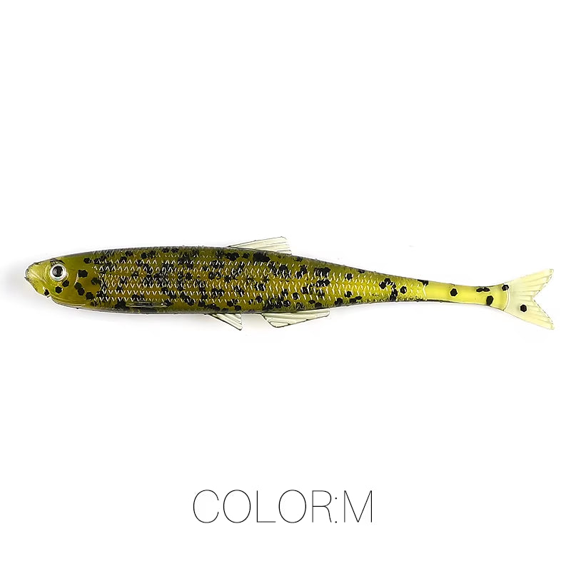 NEW  Leanness Shadteez 60Mm/80Mm Perch Bass Artificia Pike Zander Predator Fishing 3D Eyes Soft Lure Fishing Lures