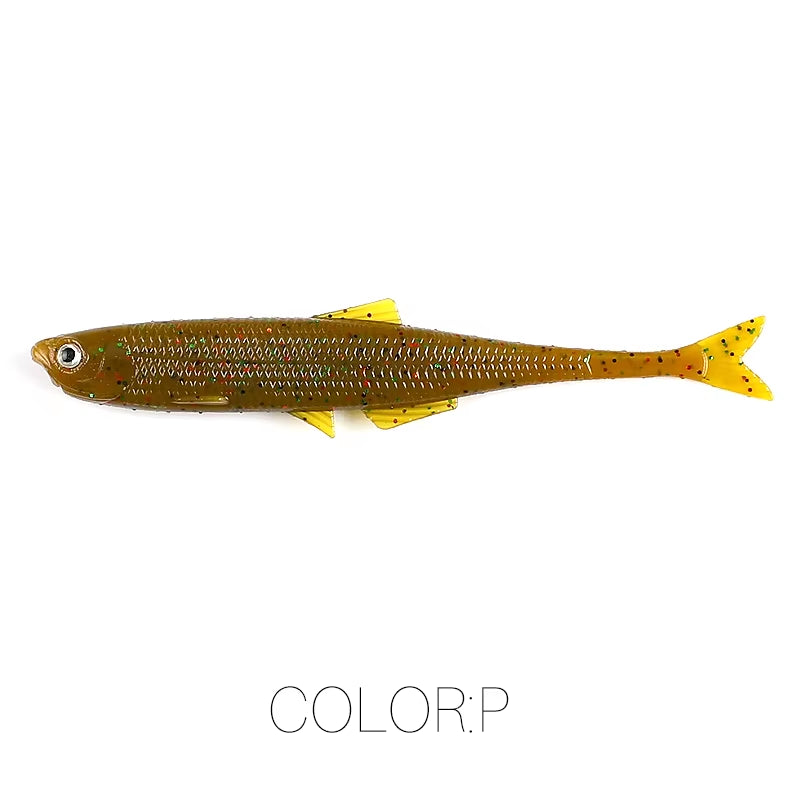 NEW  Leanness Shadteez 60Mm/80Mm Perch Bass Artificia Pike Zander Predator Fishing 3D Eyes Soft Lure Fishing Lures