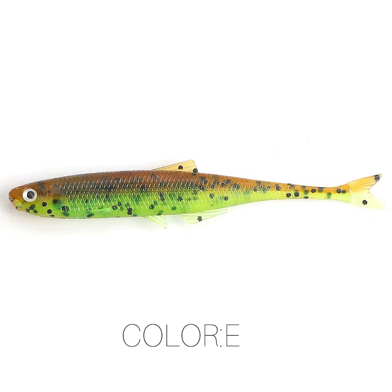 NEW  Leanness Shadteez 60Mm/80Mm Perch Bass Artificia Pike Zander Predator Fishing 3D Eyes Soft Lure Fishing Lures