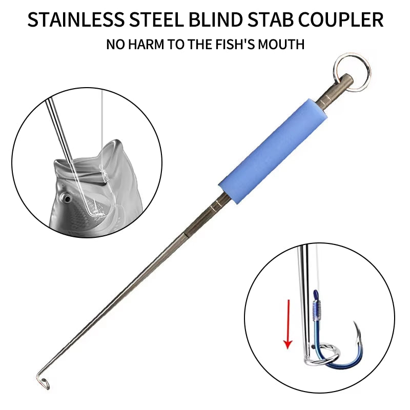 Stainless Steel Fishing Hook Remover Tools Fishing Hook Detacher Remover Portable Decoupling Device Fishing Tools Fishing Tackle